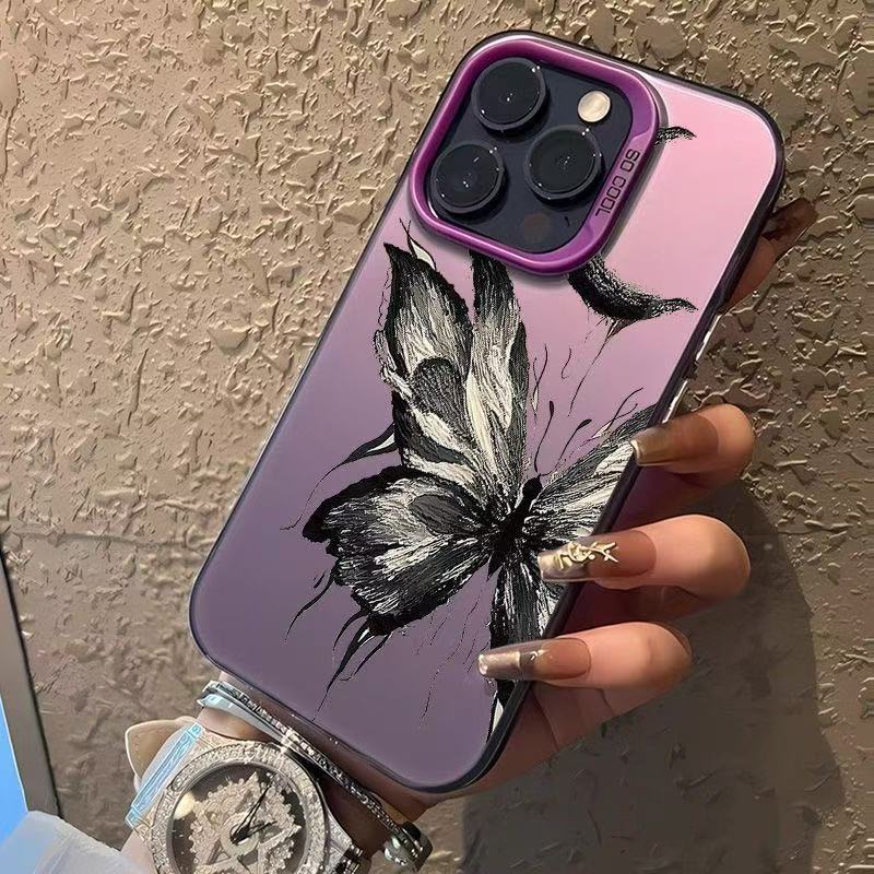 Nueva luna mariposa para iphone16 funda para teléfono móvil Apple 15promax/14 anti-caída 13pro1 2/11x