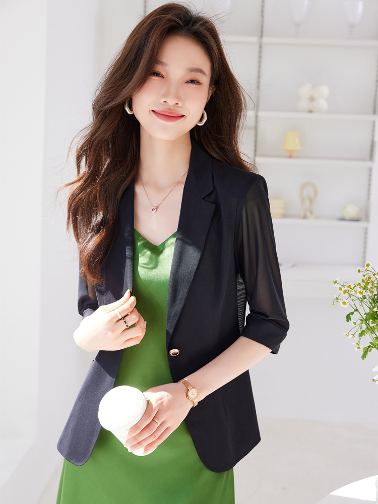 Thin summer fashionable classic suit jacket