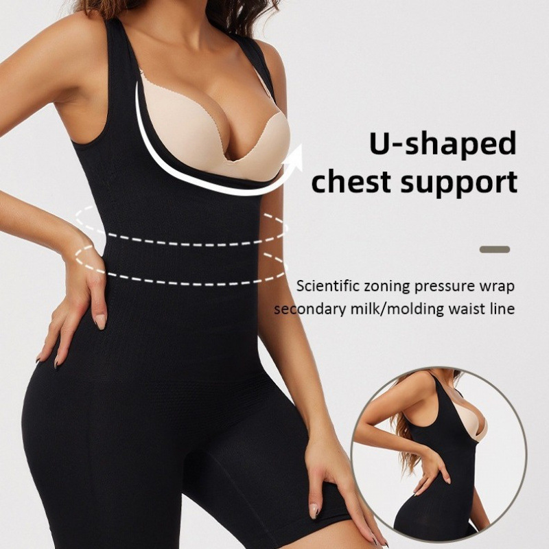 Cross-Border Foreign Trade Hot-Selling Sexy Low-Cut Shapewear Bodysuit with Tummy Control and Butt-Lifting Features, Large Size, Body-Shaping, and Beautiful Back Design Cross-Border Foreign Trade Hot-Selling Sexy Low-Cut Shapewear Bodysuit with Tummy Control and Butt-Lifting Features, Large Size, Body-Shaping, and Beautiful Back Design