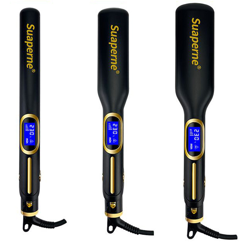 New Model from the Source Factory: Digital Display Hair Straightener, High-Temperature Mch Plate, Dual-Use for Straightening and Curling, Multifunctional Customization New Model from the Source Factory: Digital Display Hair Straightener, High-Temperature Mch Plate, Dual-Use for Straightening and Curling, Multifunctional Customization