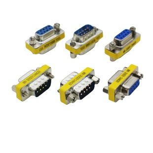 DB9-pin serial port adapter nine-pin adapter head pair connector RS232 male-to-male male female pin turn hole