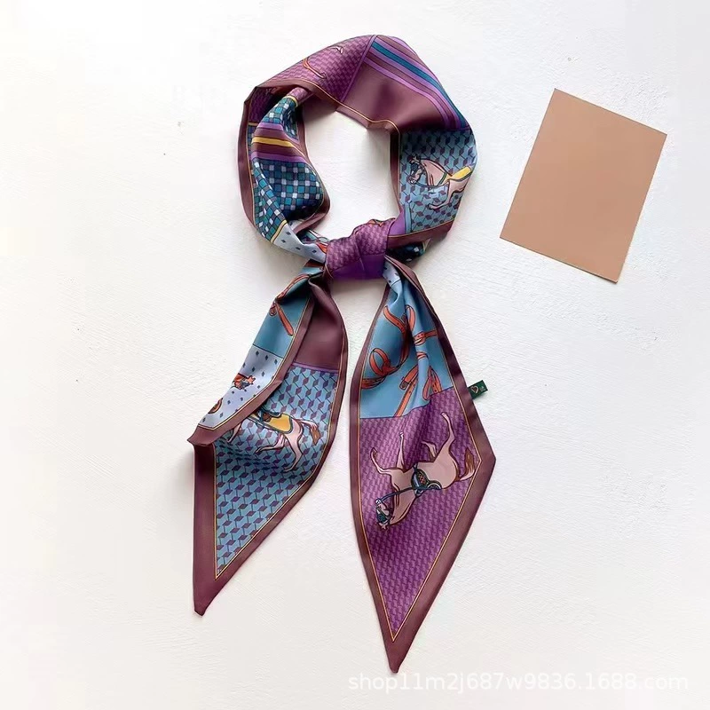 Silk fashionable universal headband, trend of season, simple and elegant design