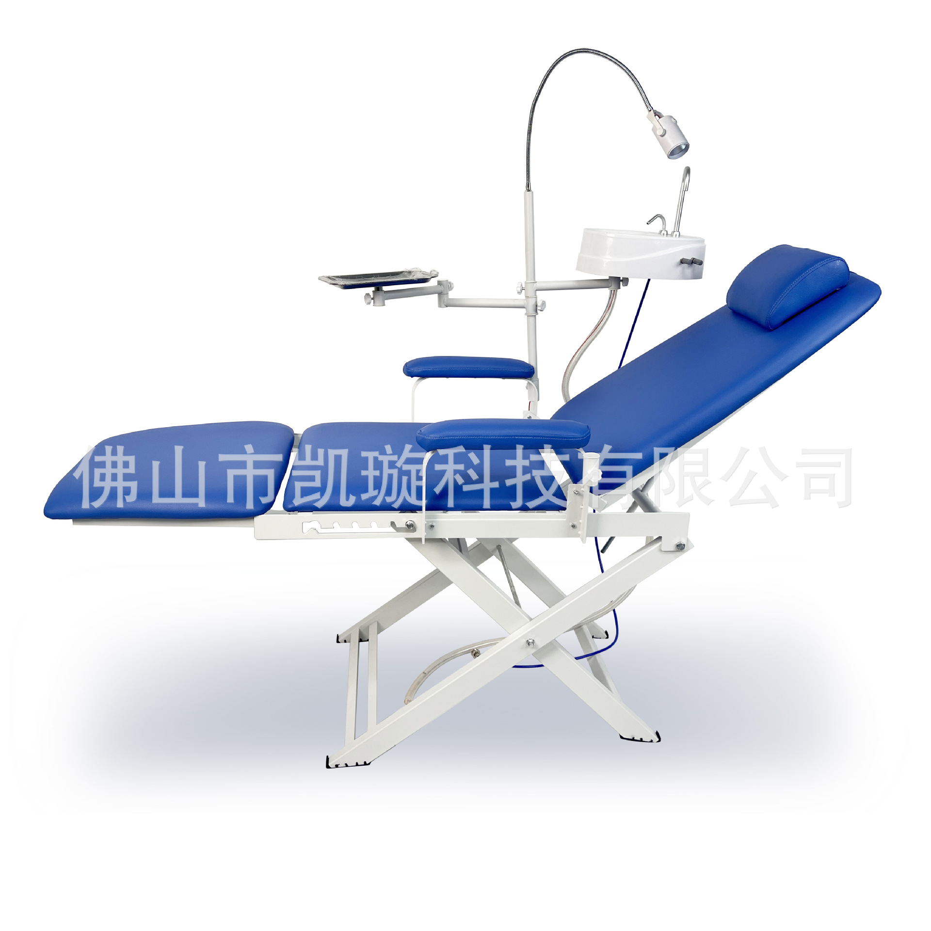 Silla plegable portátil dental Silla ligera Silla dental simple Turbina portátil ligera y fácil de transportar con luz con escupidera image 4