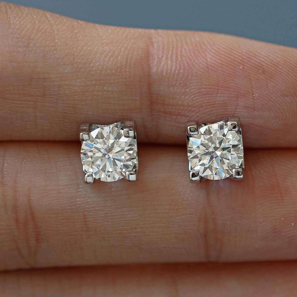 Earrings, simple and elegant design, Birthday gift, silver 925 sample