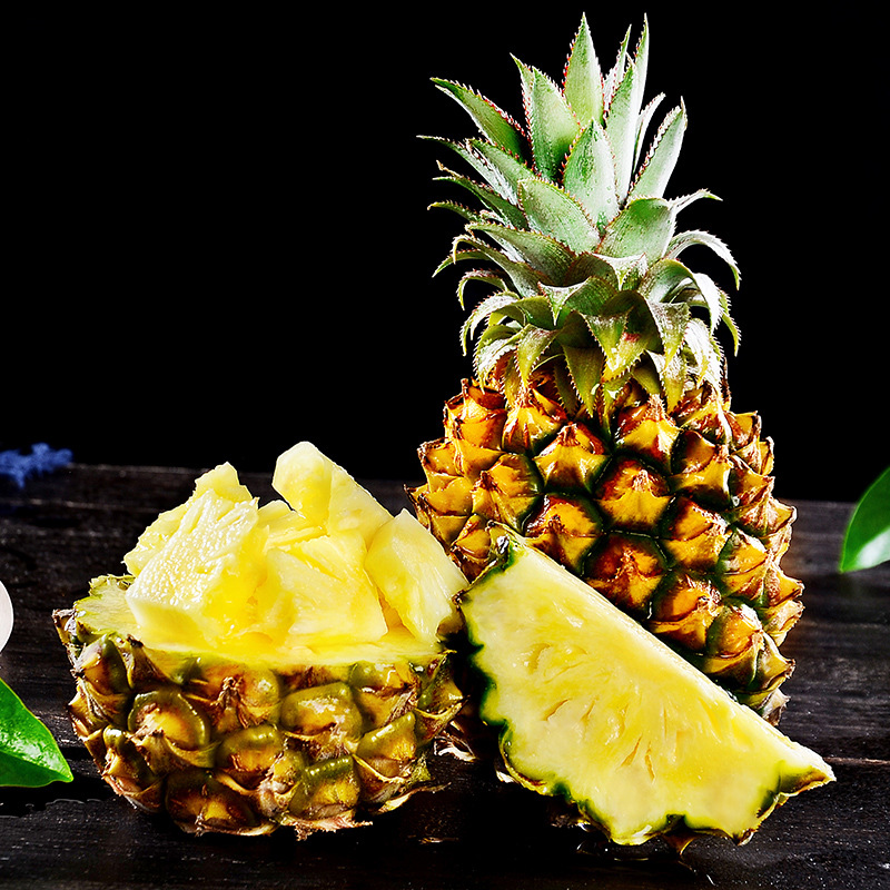 Guangxi perfumed pineapple dropshipping 8 jin gift box fresh sweet and sour seasonal pineapple tropical fruit not gold diamond pineapple