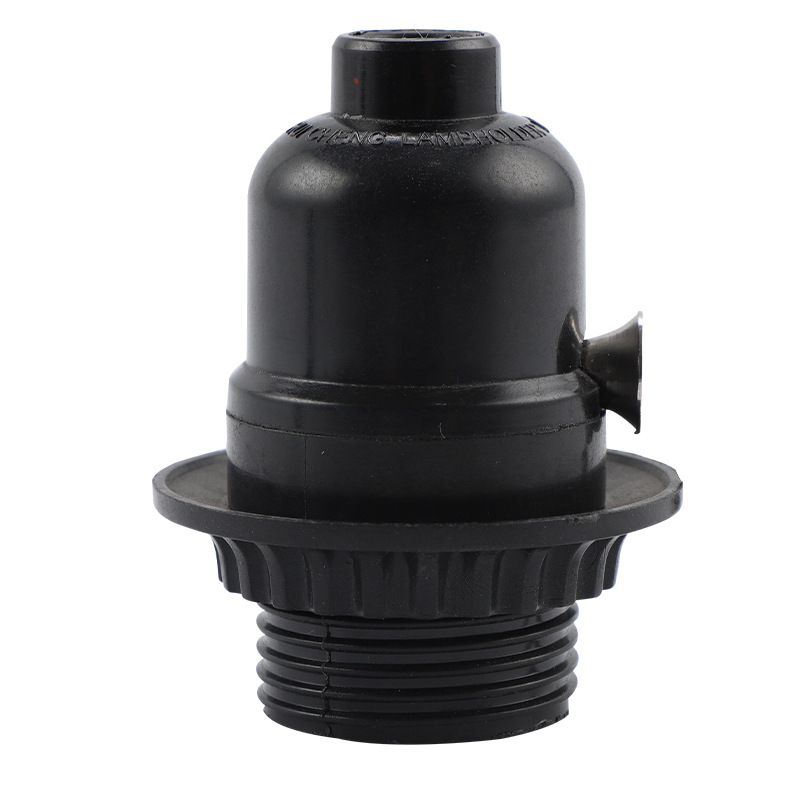 E26 cremallera interruptor baquelita soporte de la lámpara perilla anillo exterior con interruptor soporte de la lámpara E26 baquelita autobloqueo cuerpo de luz titular de la lámpara