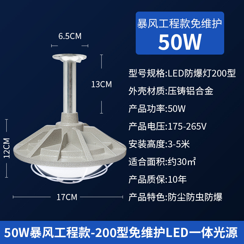 유지보수가 필요 없는 50W 다이캐스트 폭풍 엔지니어링 모델 [회색]