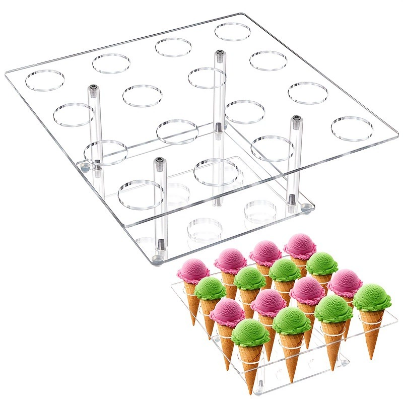 16-луночная квадратная акриловое мороженое витрина для магазина мороженого прозрачная подставка для кондитерских яиц