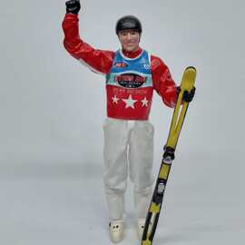 20cm树脂创意形象树脂工艺品真人立体公仔人偶接受来图打样