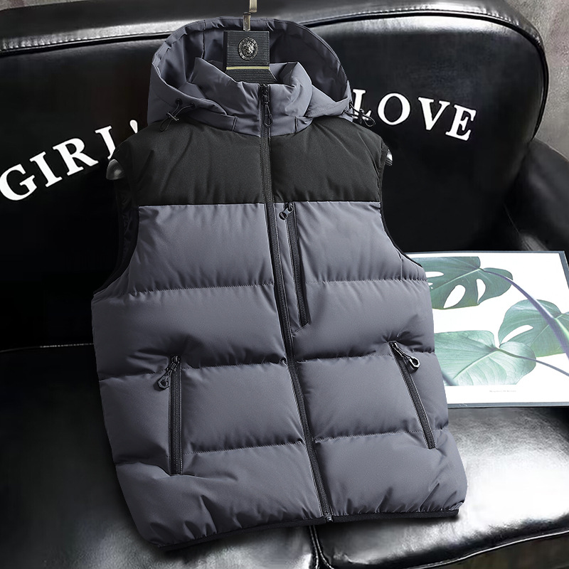 Trajes de trabajo cálidos cremallera clip de moda casual chaleco al aire libre de alta calidad sensación de engrosamiento herramienta chaleco de algodón personalizado