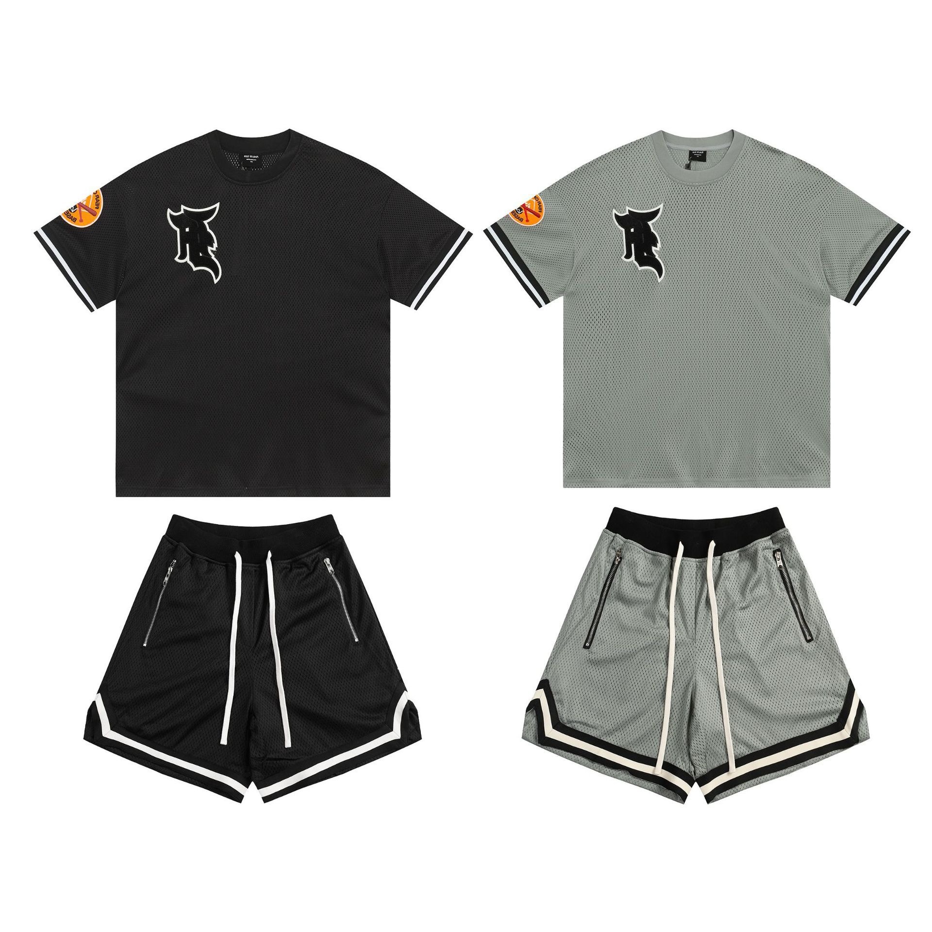 Men's Large Size Loose Shorts 2024 Summer New Mesh Zipper Lace-Up Shorts Beach Pants