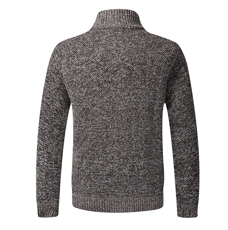 Herren Strickjacke Für Herbst Winter Gefüttert Mit Stehkragen_voghion.com