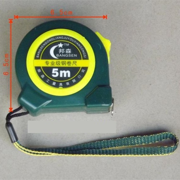 邦森专业级测量尺 5m钢卷尺,钢尺,米尺 电镀明条 尺条宽度19mm