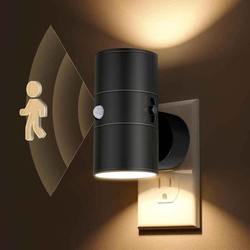 Cross-Border Motion Sensor Night Light Plug Wall Lamp Led Atmosphere Light Dimmable Bedroom Lighting Amazon Cross-Border Motion Sensor Night Light Plug Wall Lamp Led Atmosphere Light Dimmable Bedroom Lighting Amazon