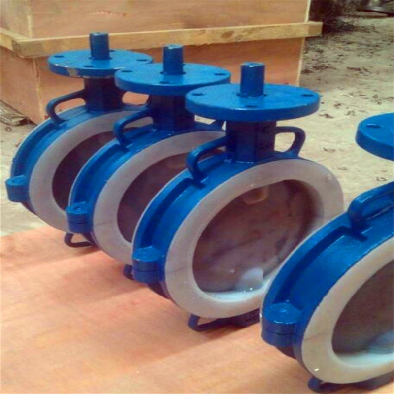 D371F4-16P DN80对夹涡轮蜗杆四氟蝶阀