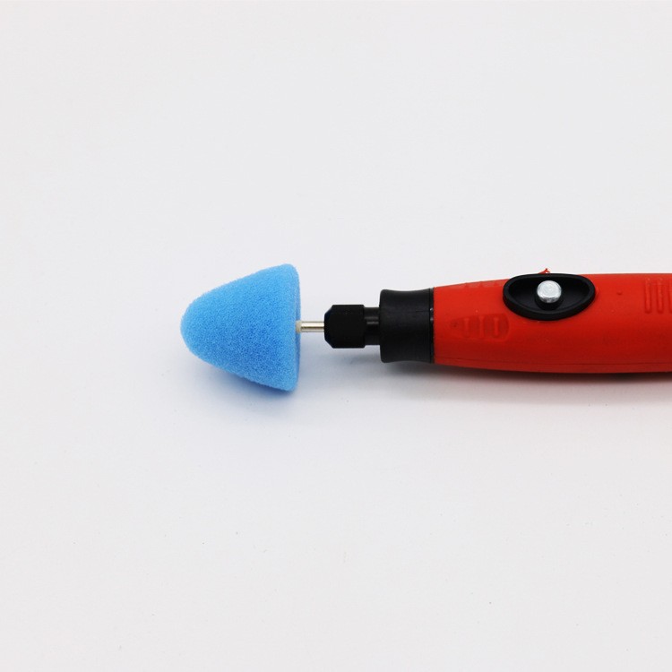 汽车门把手抛光粗中细小面积精细死角抛光轮小锥型细节抛光海绵轮