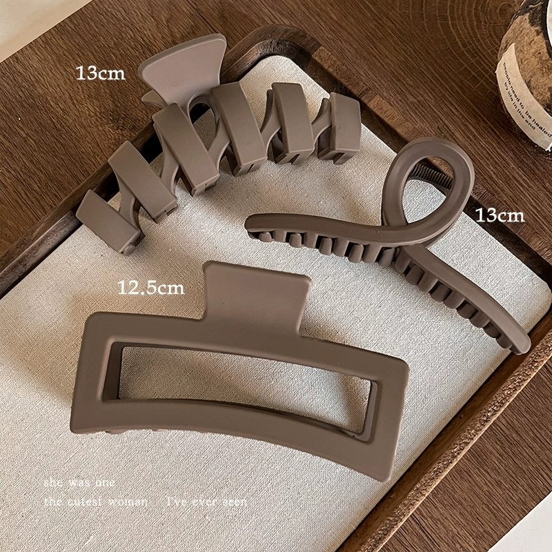 Заколки для волос, набор assorted, детские и взрослые, матовые формы 4,5–13 см