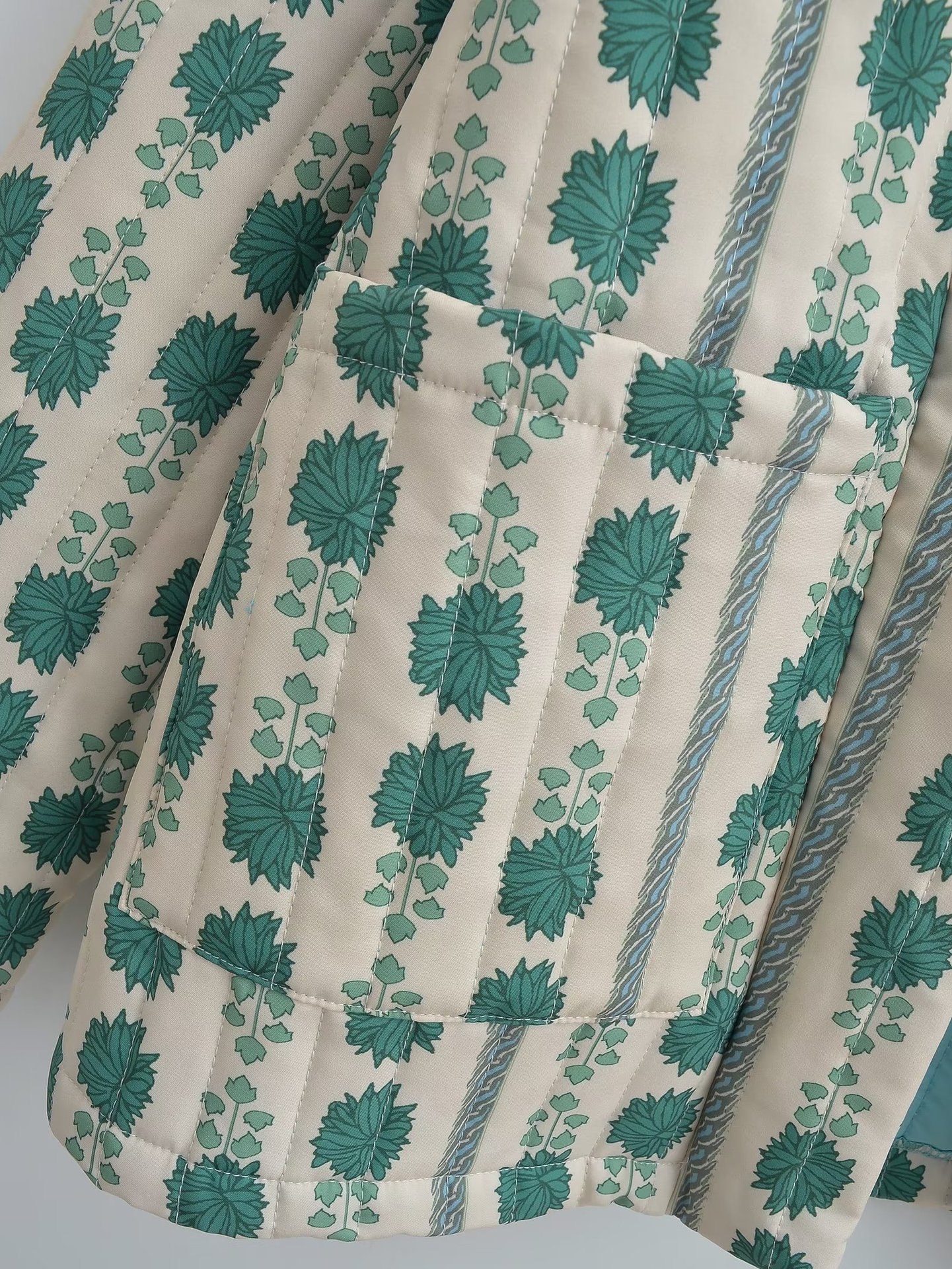 Ethnic Quilted Cotton Printed Cotton Jacket Cotton Jersey