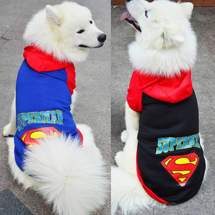 Clearance Autumn and Winter Foreign Trade Amazon Dog Cat Pet Sweatshirt Superman Batman Costume Golden-retriever Samo Clothes