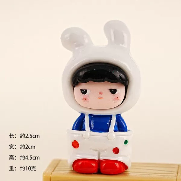 Overall, white rabbit