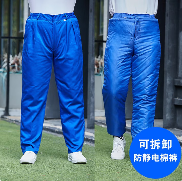 invierno antiestático reflector ropa de trabajo ropa de algodón hombre y mujer gruesa ropa de algodón caliente ropa de protección contra el frío