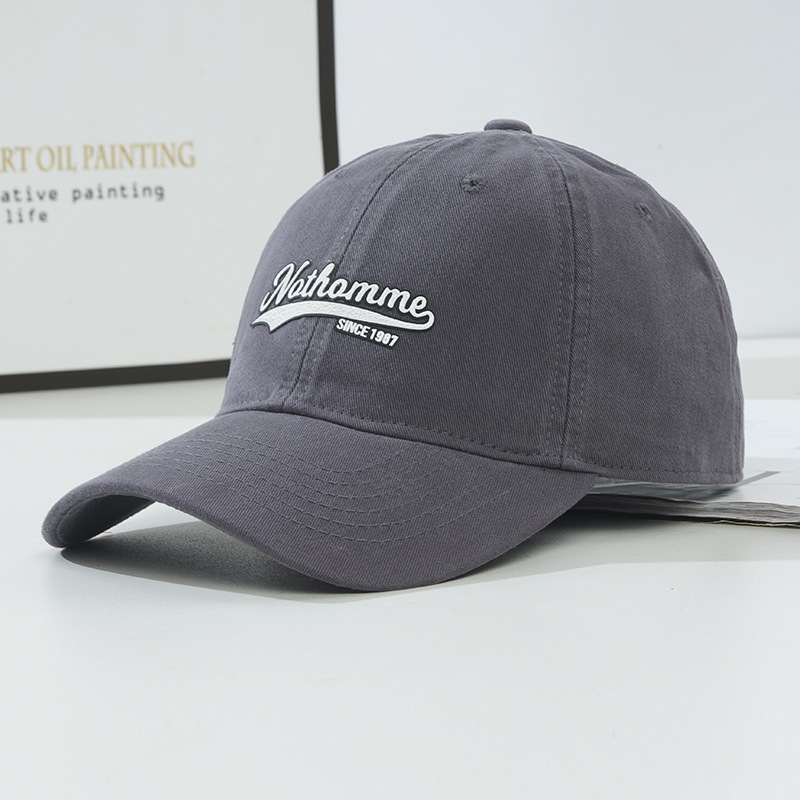 Nuovo da donna colla stampa Soft Top Baseball versione coreana Tide Wash approfondisce il viso Mostra piccolo cappello con lingua d'anatra da uomo_voghion.com