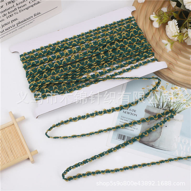 Exquisitos accesorios de encaje de Phnom Penh multicolor, accesorios de bricolaje para decoración de ropa y artesanías