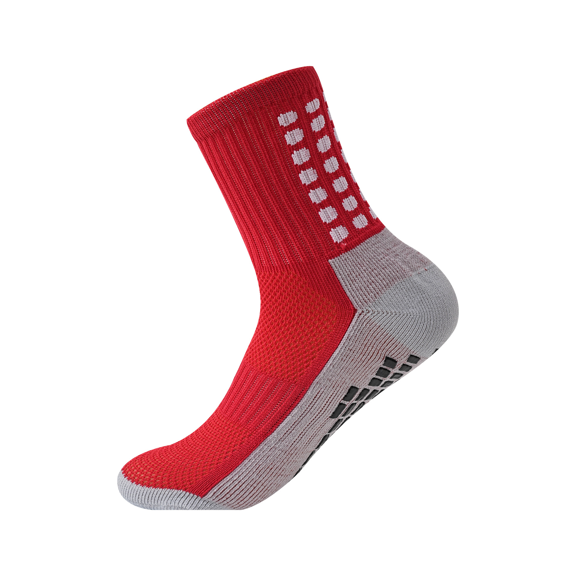 Mediados de la pantorrilla calcetines de fútbol de los niños de las mujeres antideslizantes calcetines absorbentes de sudor toalla inferior calcetines deportivos de entrenamiento de dispensación 33-38