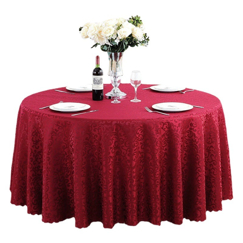 Большой красный отель Свадебная скатерть прямоугольный чайный столик круглый стол юбка Ресторан обеденный стол Крышка