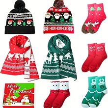 X 73251 Christmas Knit Scarf Women ʥ����֯Χ�� ŷ���羳