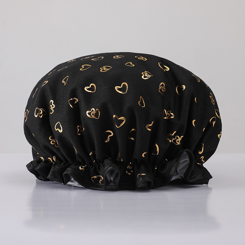 Pastoral Heart Shape Cpe Shower Cap display picture 4