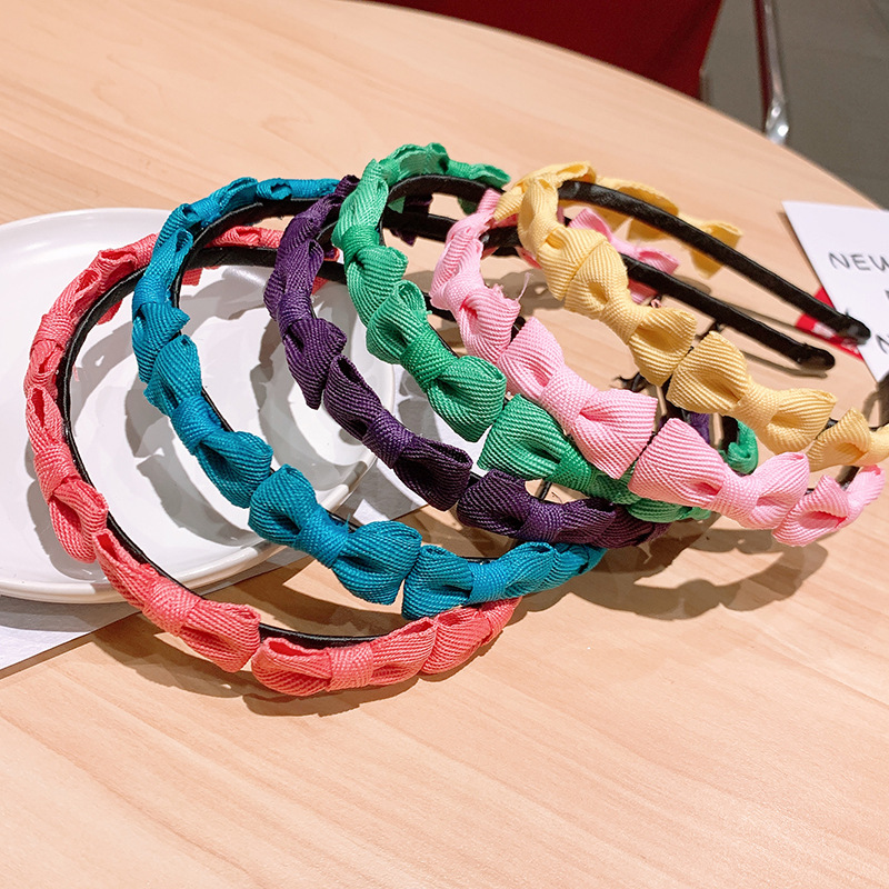 Korean Candy-colored Bow-knot Headband Wholesale display picture 8