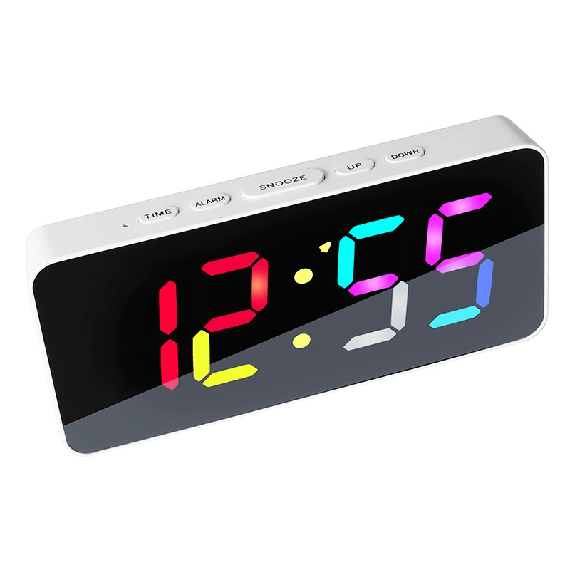 The new colorful vibration vibration electronic clock deafness and dumb people shake the alarm clock perpetual calendar, the calendar living room, the large screen of the big screen