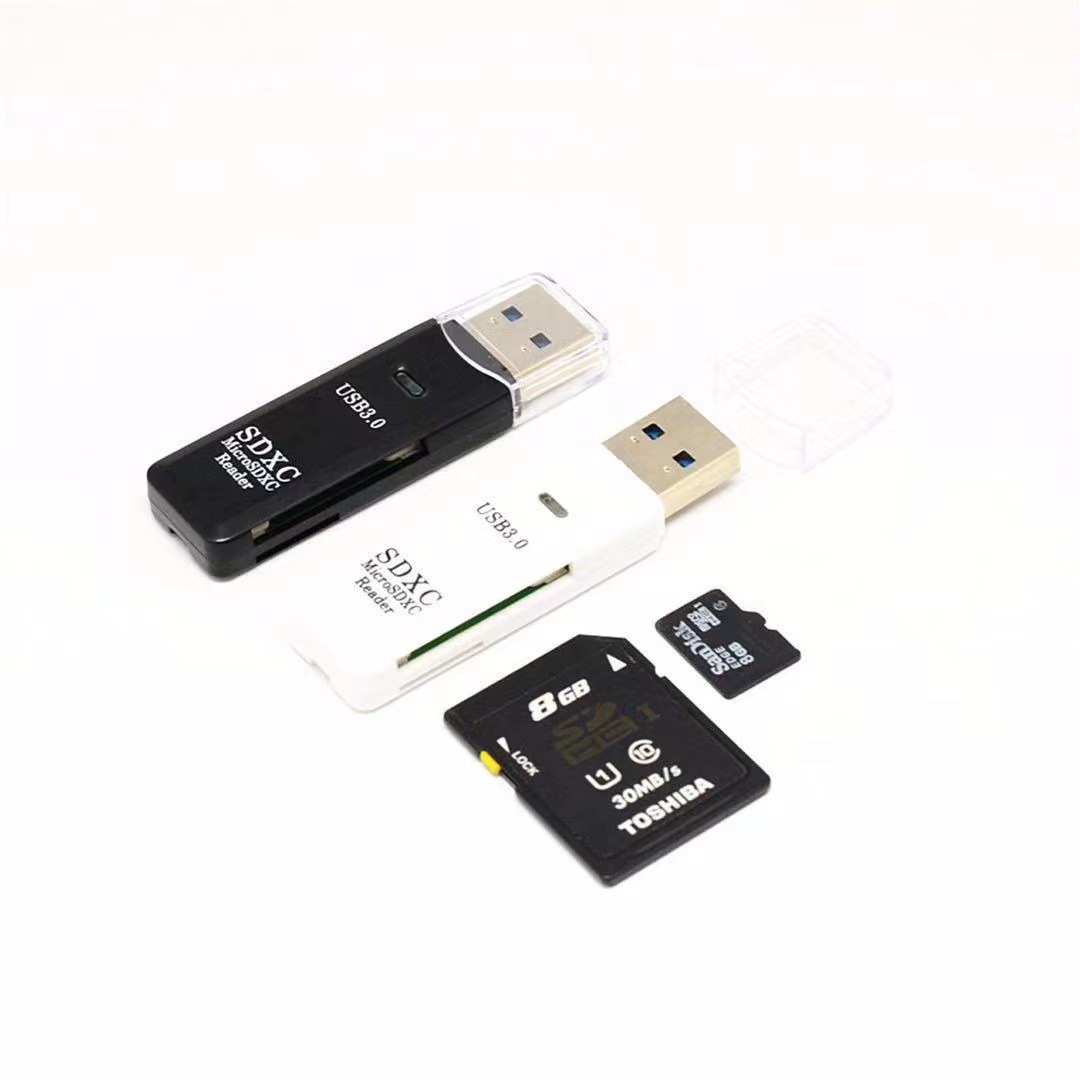 Factory direct 3.0 card reader 2.0 USB card reader 2-in -1 camera TF card reader SD card reader