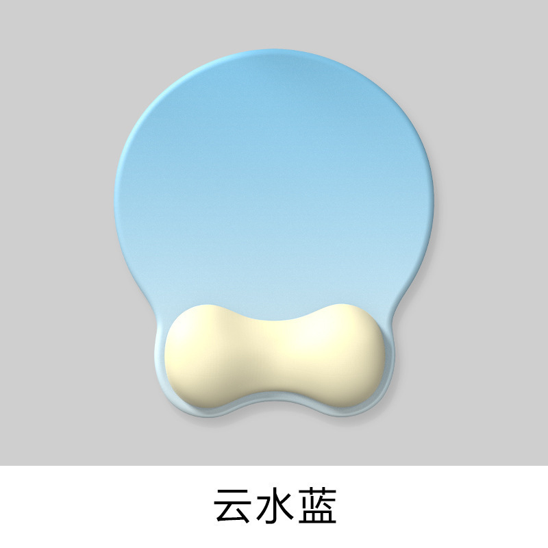 升级款护腕鼠标垫防腱鞘鼠标垫超大手腕垫办公硅胶底女渐变鼠标垫|undefined