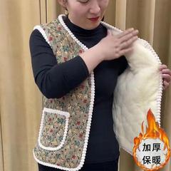 中老年妈妈装加绒马甲无袖坎肩小背心保暖新款洋气棉服秋冬装