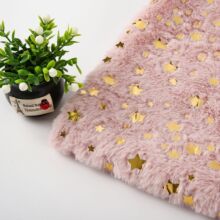 全涤小兔毛亮片绣花布 珠片金银片绣花 女连衣裙靠垫箱包绣花面料