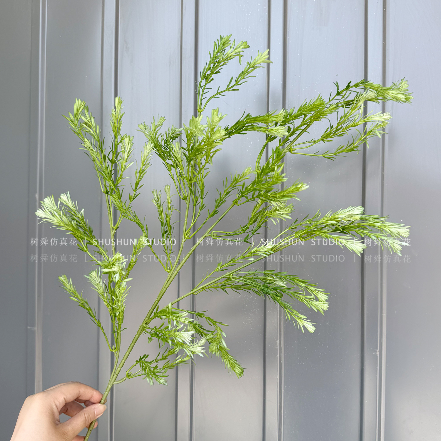 4 horquillas Melaleuca oro-verde degradado