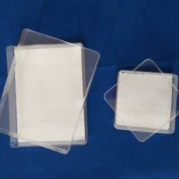 Small transparent sample, stand, storage box