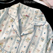 云朵棉三件套日系睡衣女夏季卡通短袖短裤长裤学生卡通可爱家居服