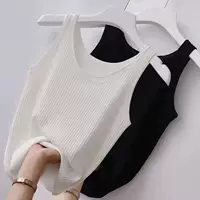 40-100kg Ice Silk Camisole, женская летняя верхняя одежда, внутренняя многослойная рубашка с резьбой, большой размер, тонкий тонкий топ без рукавов