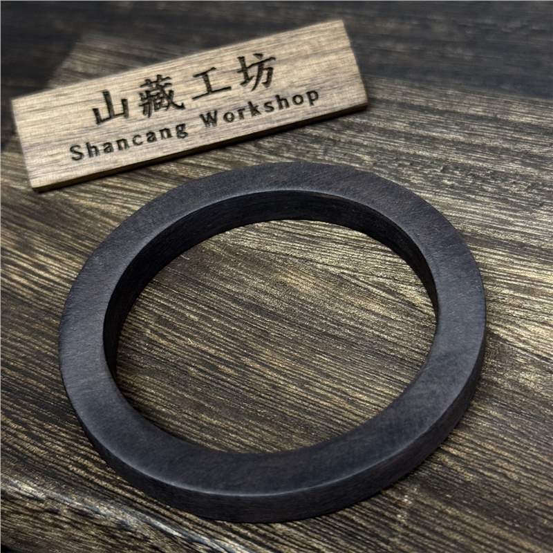 Paintless and waxless purple sandalwood square bracelet｜8x8 inner diameter 61-62