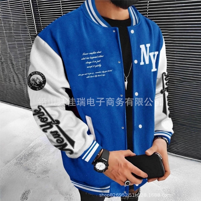 TEMU Aliexpress Amazon MLB americano moda chaqueta chaqueta cardigán hombre debe comprar chaqueta image 3
