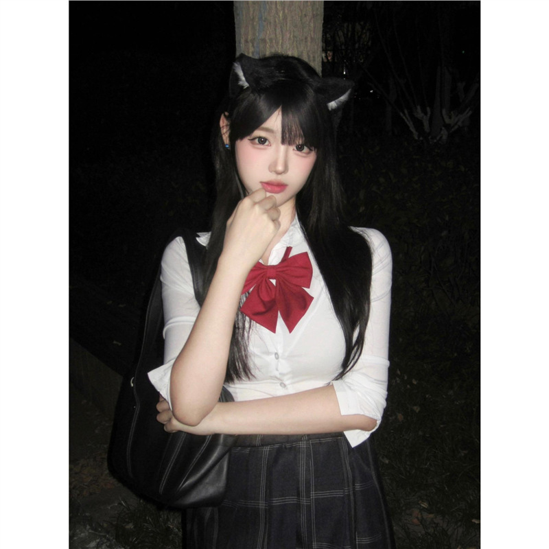 Original JK plaid skirt original Mars JK uniform dog short skirt women's waist hot girl shirt cardigan sweater coat Original JK plaid skirt original Mars JK uniform dog short skirt women's waist hot girl shirt cardigan sweater coat