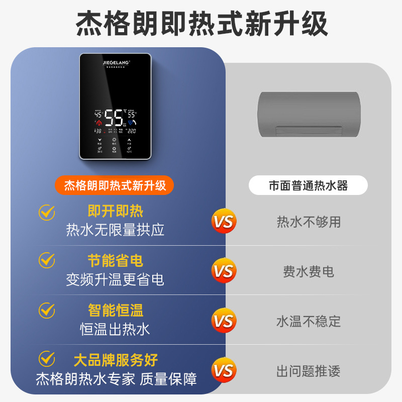 淋浴水过家用迷你快速即热式电热水器小型热租房恒温德国洗澡用器