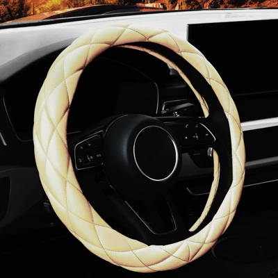 Steering wheel cover, Steering Wheel Cover Four-Season Universal - gold-diamond-free-38cm