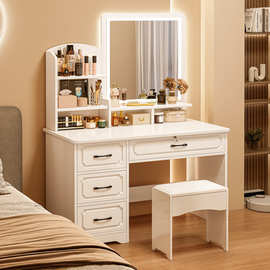 梳妆台卧室现代简约欧式主卧化妆桌小型化妆台收纳柜一体梳妆桌