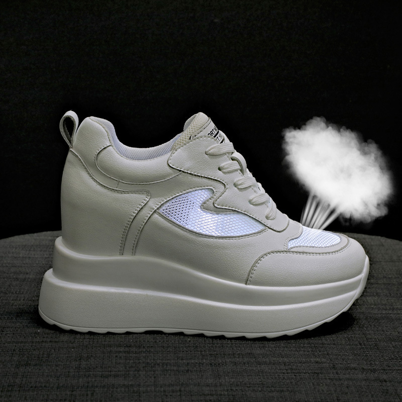 흰색 메쉬 신발