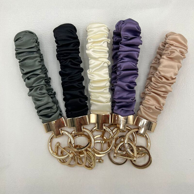 Cross-Border Large Intestine Ring Hand Strap Keychain Mobile Phone Jewelry Pendant Amazon European and American Fabric Elastic Hair Ring Wholesale Cross-Border Large Intestine Ring Hand Strap Keychain Mobile Phone Jewelry Pendant Amazon European and American Fabric Elastic Hair Ring Wholesale