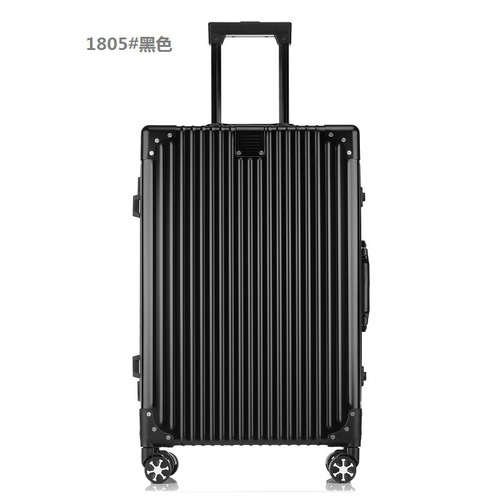 Vintage Style Aluminum-Magnesium Alloy Wheeled Luggage Metal Travel Suitcase with Swivel Wheels Wholesale Suitcase and Bag Dropshipping One Piece